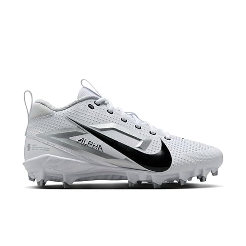 Nike Alpha Menace 4 Varsity Molded Football Cleats SZ 13 White | Black - Image 1