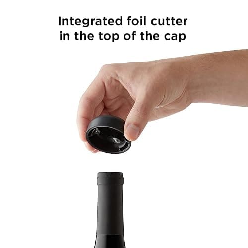 Rabbit Automatic Electric Corkscrew Wine Opener, Cordless Rechargeable, One-Touch Operation, Sleek Shiny Black Finish, Easy to Use for Wine Lovers thumbnail 4