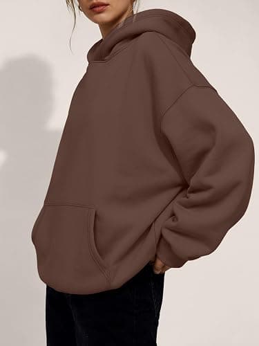 Trendy Queen Women Oversized Hoodies Fall Outfits | Gentle Skin Feel, Aesthetic Drop Shoulder, Large Kangaroo Pocket, Seamless Daily Outfit Match thumbnail 3
