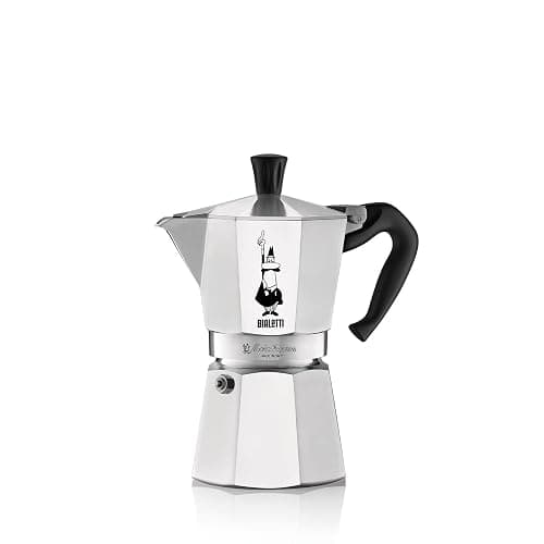 BIALETTI Moka Express 6-Cup Aluminum Stovetop Espresso Maker, Silver - Image 1