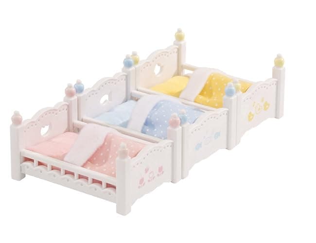 Calico Critters Triple Baby Bunk Beds - Dollhouse Furniture Set for Ages 3+ thumbnail 11
