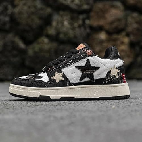 ACARITOUCH Retro Star Platform Shoes Vintage Chunky Sneakers for Women Men Trendy Casual Aesthetic Y2k Skate Shoes thumbnail 3