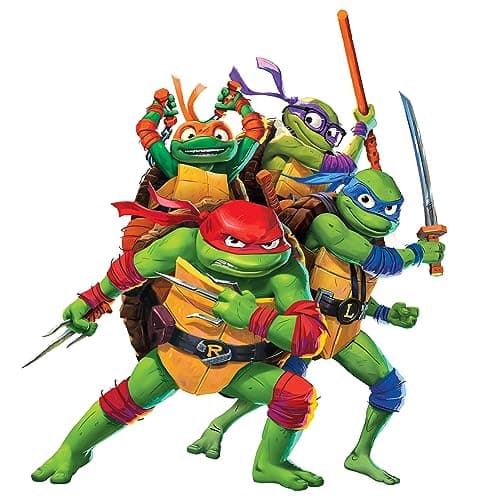 RoomMates RMK5443TBM Teenage Mutant Ninja Turtles Mutant Mayhem Group Giant Peel & Stick Wall Decals - Image 1