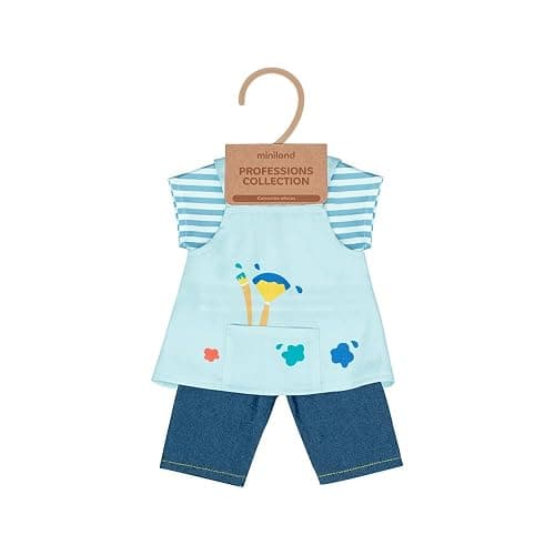 Miniland - 38 cm Doll Clothes, Artist Outfit for Roleplay and Profession Learning thumbnail 6