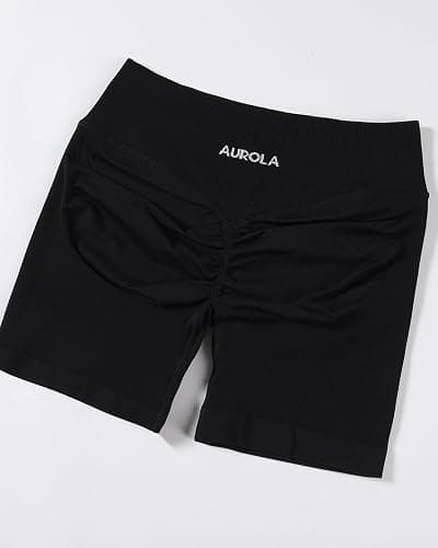 AUROLA Influence Workout Shorts for Women,2.5 3.5 4.5 5.5 6.5 No Roll Up Squat Proof Scrunch Seamless Compression Gym Short thumbnail 7