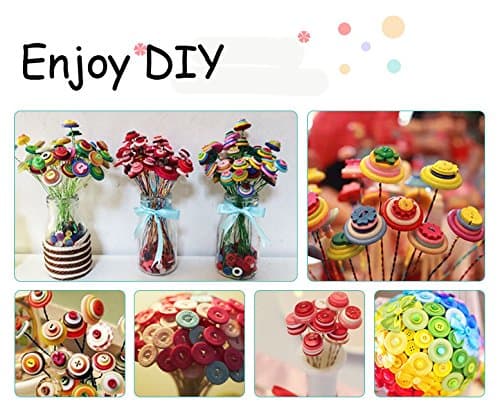 500-700 PCS Assorted Mixed Color Resin Buttons, 2 and 4 Holes Round Craft | Buttons for Sewing DIY Crafts Manual Button Painting,DIY Handmade Ornament thumbnail 4