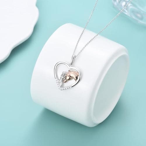 GULICX Horse Gifts for Teen Girl Women, Girl with Horse Necklace Heart Pendant Jewelry Gifts for Horse Lover Daughter Granddaughter Niece thumbnail 3