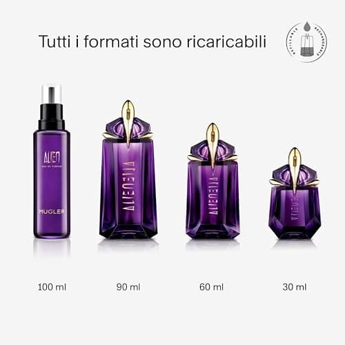 MUGLER Alien Eau de Parfum per Donna, Ambrato, Legnoso e Floreale, Casherman, Ambra e Gelsomino, Fragranza Straordinaria, Mistica e Senza Tempo, Ricaricabile thumbnail 4