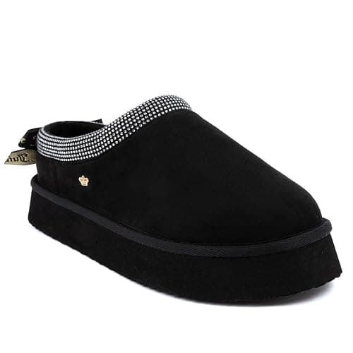 Juicy Couture Women's Cozy Slipper Mule – Plush Indoor Outdoor House Shoe with Memory Foam and Faux Fur Lining - Image 1