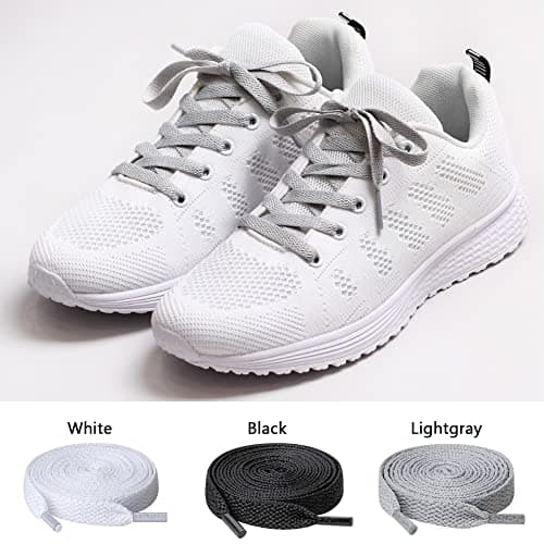 UpUGo 3 Pair Flat Shoe laces, 5/16" Wide Shoelaces for Athletic Running Sneakers Shoes Boot Strings thumbnail 3