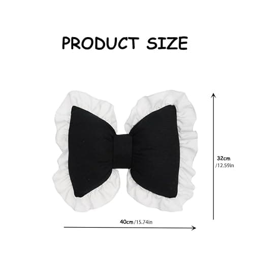 Pillows Couch Bow Pillow Cute Bow Shaped Pillows Lumbar Pillow Home Decorative Bowknot Throw Pillow Cushion For Sofa Couch Bed Living Room Bedroom Car Backrest Cushion Mid Throw Pillows for (Pink, A) thumbnail 3