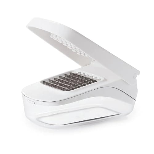 OXO 11122600 Good Grips Vegetable Chopper With Easy-Pour Opening, White, 10.7 x 26.2 x 16.5 cm - Image 1