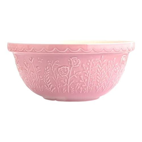 Mason Cash In The Meadow S12 (4.25 Qt) Mixing Bowl | Rose (Pink) - Image 1