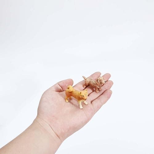 ONEST 20 Pieces Mini Dog Figurines Playset Hand Painted Tiny Dogs Realistic Detailed Plastic Puppy Figures Toys Small Dog Figurines for Kids Adults thumbnail 3