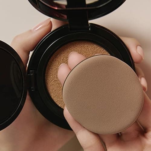 THE TOOL LAB Long-lasting Tension Puff (Glow type, Round) - Korean Olive Young Makeup Puff Sponge for Liquid Foundation Cushion Shading Blusher, 100% Pure Rubycell for Moisterizing Fitting - 2.1 inch thumbnail 9