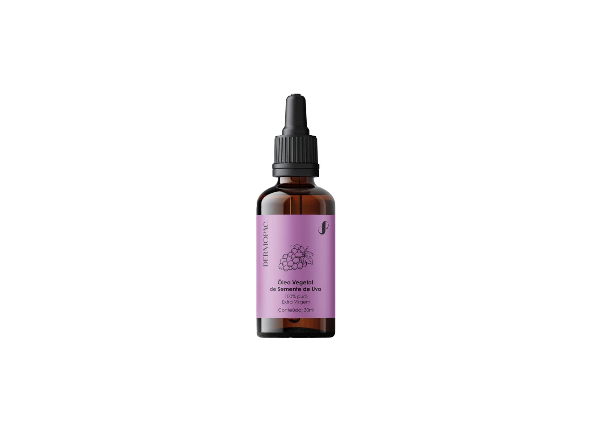 Óleo Vegetal de Semente de Uva 100% Puro Natural Capilar Corporal Facial Dermopac 30ml thumbnail 2