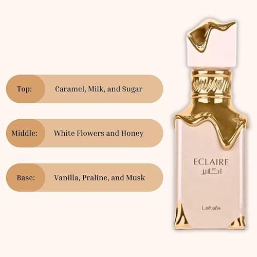 Lattafa Eclaire for Women Eau de Parfum Spray, 3.4 Ounce / 100 ml thumbnail 4