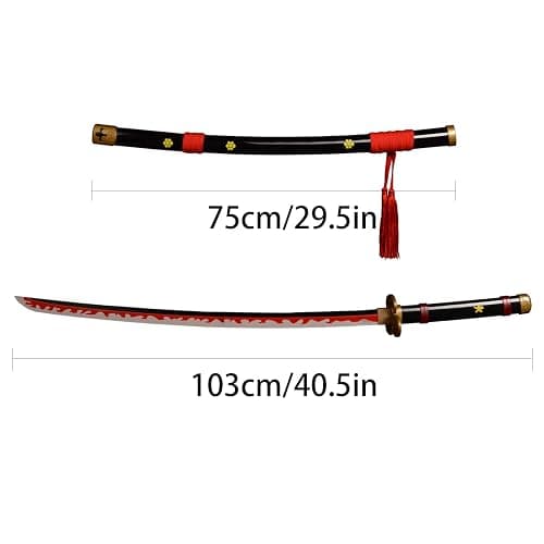 SV Anime Sword Cosplay Roronoa Zoro Sword Shusui&Wado Ichimonji&Sandai Kitetsu&Yubashiri&Death Surgeon Sword Katana103cm/40 inch thumbnail 2