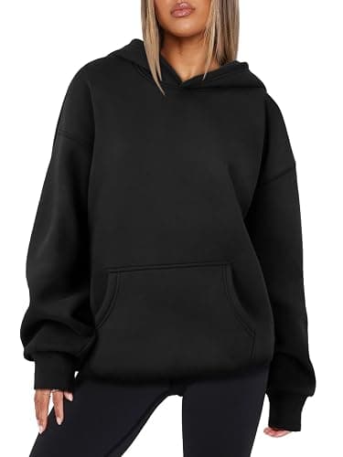 ATHMILE Womens Oversized Hoodies Fleece Sweatshirts Long Sleeve Sweaters Pullover Fall Clothes with Pocket thumbnail 2