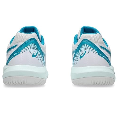ASICS Women's Gel-Dedicate 8 Tennis Shoes - 8 - White/Teal Blue thumbnail 5