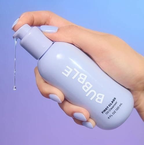 Bubble Skincare First Class Face Oil Cleanser - Facial Cleansing Oil + Makeup Remover Enriched with Rosehip Seed Oil + Sunflower Seed Oil to Nourish + Soothe Skin (4 fl oz) thumbnail 2
