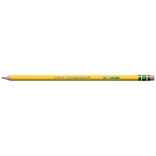 Ticonderoga Wood-Cased Pencils, Pre-Sharpened, #2 HB Soft, Yellow, 18 Count thumbnail 4