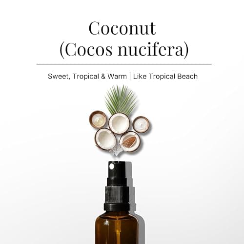 Coconut Air Freshener Spray for Room, Linen & Pillow 100ml by Aromafume | Made with Pure Coconut Essential Oil | Aromatherapy Spray to Calm and Soothe | Mist for Bedding, Fabrics thumbnail 2