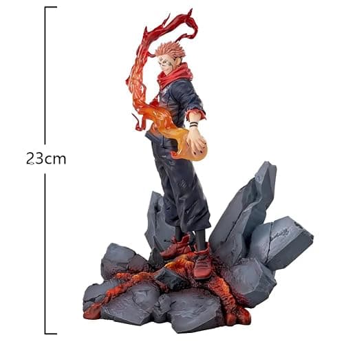 YLEAFUN JJK Ryomen Sukuna Figure Model 23cm Anime Itadori Yuji Action Figure Statue PVC Collectibles Desktop Ornaments for Fans thumbnail 3