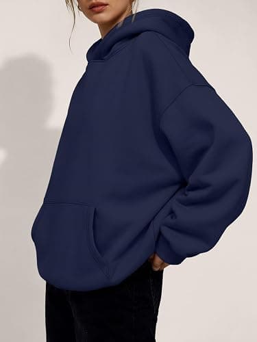 Trendy Queen Women Oversized Hoodies Fall Outfits | Gentle Skin Feel, Aesthetic Drop Shoulder, Large Kangaroo Pocket, Seamless Daily Outfit Match thumbnail 3