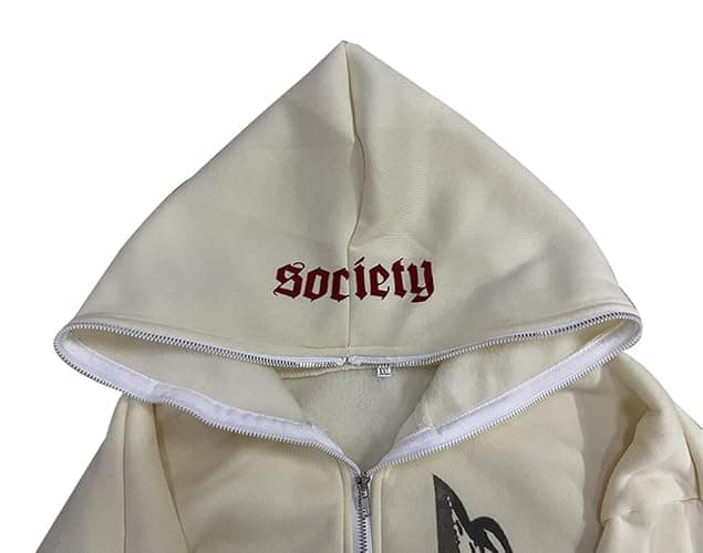 2023 Punk Jackets Streetwear Goth Oversized Zip Up Hoodie Men Women Rhinestone Y2K Spider Skeleton Hoodies thumbnail 4
