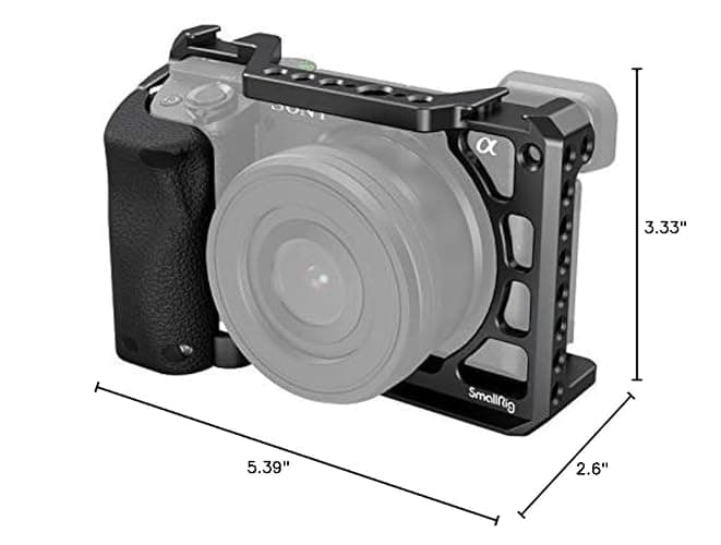 SmallRig Cage with Silicone Handgrip & Cold Shoe for Sony a6100, a6300, a6400-3164 thumbnail 9