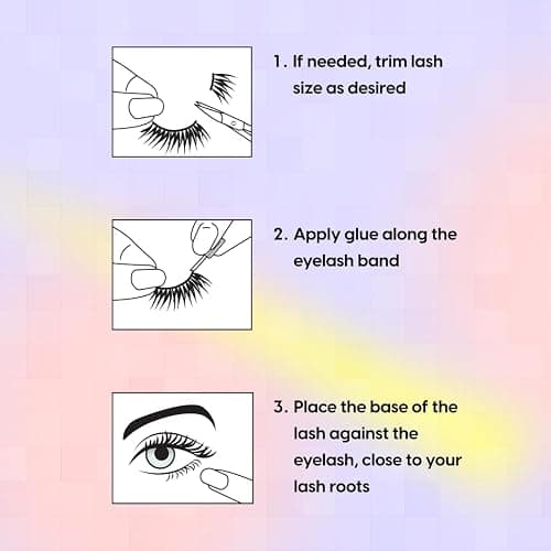 KARA BEAUTY MANGA LASHES Manga Style False Eyelashes KYUN - Faux Spiky Anime Lash with Natural Dimension - Lightweight Flexible Band Strip Lashes for Anime Cosplay, Press On Lash Extension Kit thumbnail 6