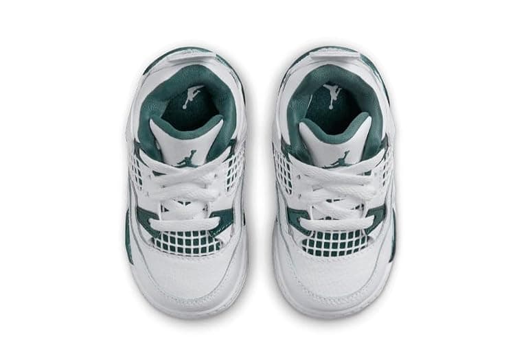 Jordan Toddler's 4 Retro Off White/Military Blue (BQ7670 141) - 4 Toddler - White/Oxidized Green/White-white thumbnail 3