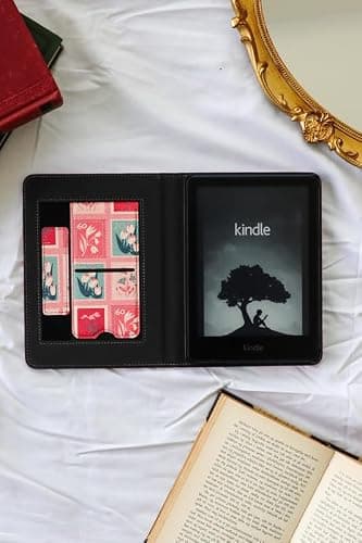 Lash Next Door Send Me A Postcard Compatible with Kindle Paperwhite Case 11th Generation– Premium Protective Cover with Built-in Stand, Hand Strap, Smart Magnetic Closure thumbnail 3