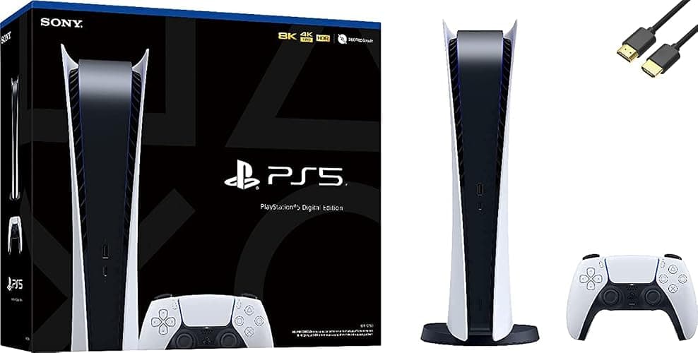 Playstation 5 Digital Edition PS5 Gaming (Disc Free) Console (Renewed) - Image 1