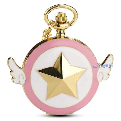 Mens Five-Pointed Star America Pocket Watch Quartz Movement Steampunk Fob Watches for Man Gifts - Image 1