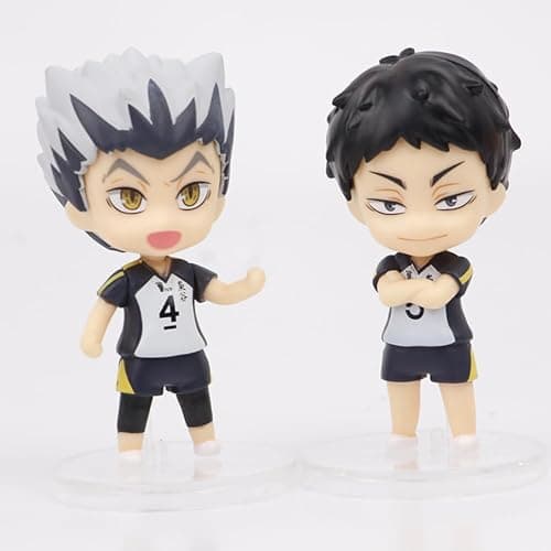QAHEART Shoyo Figures 8PCS Set, Tobio Kageyama/Kotaro Bokuto/Kozume Kenma Anime Figure Statues 7.5CM thumbnail 6