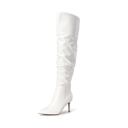 DREAM PAIRS Women's High Heels Over The Knee Boots Thigh High Pointed Toe Stiletto Long Fall Sexy Boots - Image 1