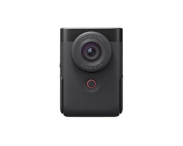 Canon PowerShot V10 Camera, Content Creator Compact Vlogging Camera, Fixed 19mm Wide-Angle Lens, 4K Video, Face Detection, Built-in Microphone, Live Streaming, Built-in Stand, Black thumbnail 7