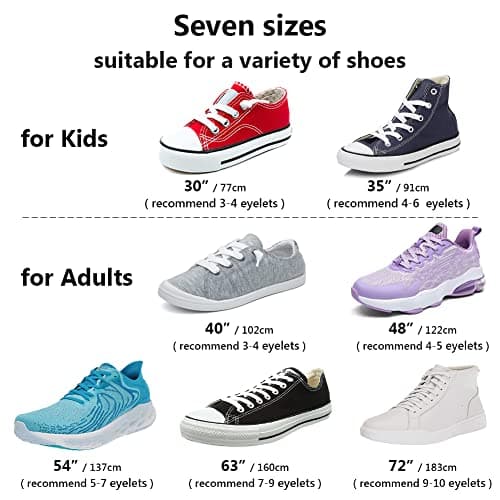 UpUGo 3 Pair Flat Shoe laces, 5/16" Wide Shoelaces for Athletic Running Sneakers Shoes Boot Strings thumbnail 2