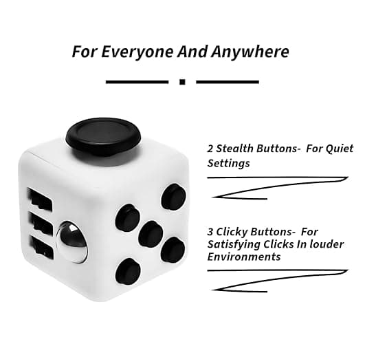 Generic Fidget Gadget Toy - Premium Quality Stress Relief Cube Toy for Adults and Kids - Improve Focus, Relieve Anxiety, and Increase Productivity - Durable and Portable Design, Small, Oreo thumbnail 6