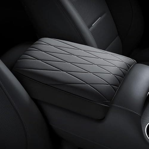 KMMOTORS Leather Console Armrest Cushion Cover Compatible with Hyundai Palisade 2026 (LX3) – Custom Fit, Soft Padded Protection, Easy Install (Single, Light Gray) thumbnail 3