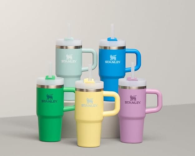 STANLEY Quencher H2.0 Tumbler with Handle and Straw 20 oz | Flowstate 3-Position Lid | Cup Holder Compatible for Travel | Insulated Stainless Steel Cup | BPA-Free | Lilac thumbnail 7
