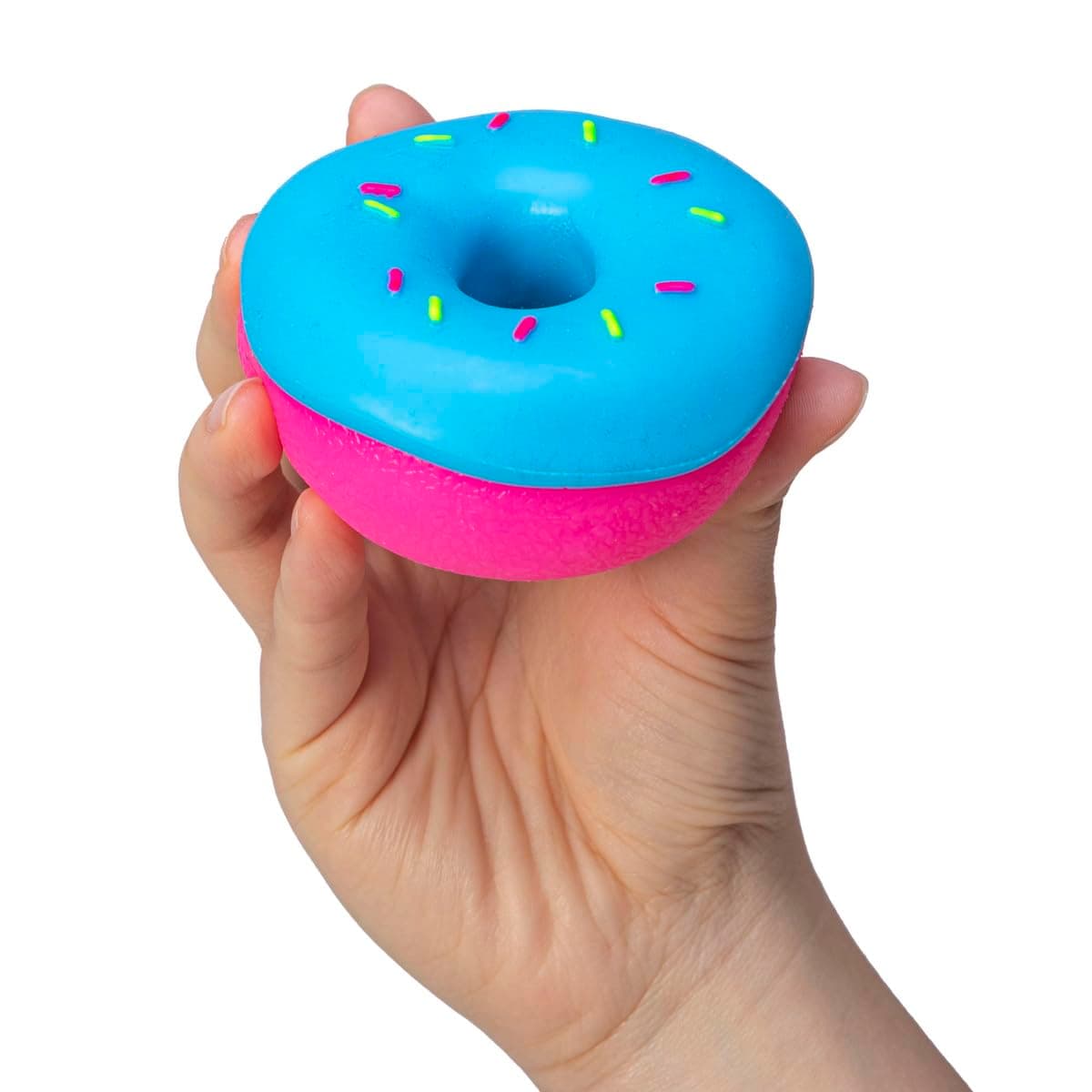 NeeDoh Dohnut - Squishy Stress Relief Fidget Toy with Neon Colours & Customisable Frosting Styles, Ideal for Focus, Assorted Design thumbnail 6