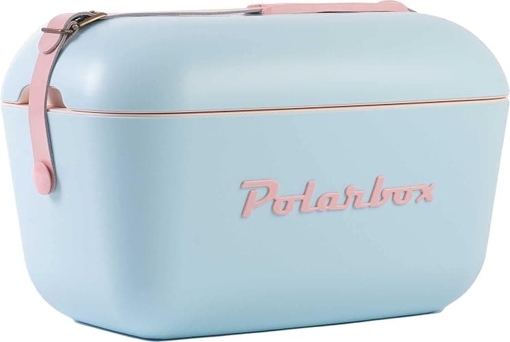 Polarbox Portable Cooler - Mini Cooler 20L, Beach Cooler, Small Portable Cooler, Vintage Cooler, Adjustable Handle, Polarbox Cooler, Portable Mini Cooler - Image 1