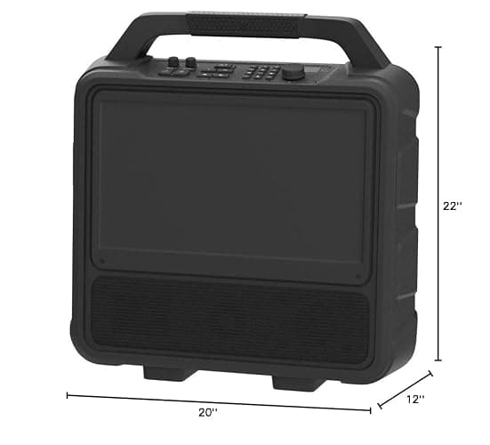 Monster Vision 2 | Portable Entertainment System with 15.6" 1080p Display & 60W Speakers | up to 25 Hours of Playtime | Dual HDMI Ports | Includes USB-C to HDMI Cable | ATSC Tuner for Portable TV use thumbnail 7