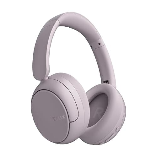 TALIX H30 Hybrid Active Noise Cancelling Headphones, 110H Playtime Hi-Res Audio Bluetooth 6.0 Wireless Over Ear ANC Headphones for Commute/Travel (Purple) - Image 1