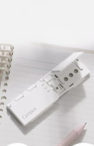 8-Hole Paper Punch, Compact Manual Lever Puncher for Binder Sheets and Planner Refills, Portable Desk Hole Punch thumbnail 6