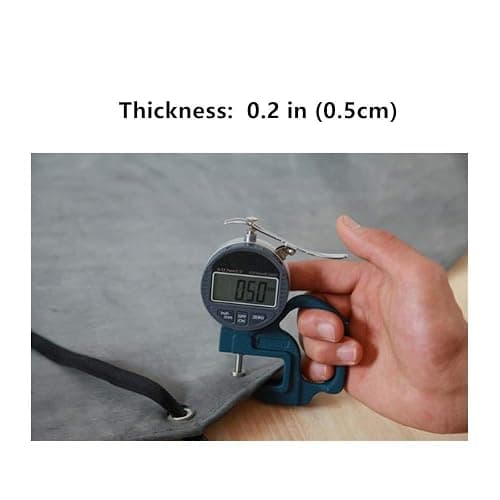 TonLing Thick Rubber Apron, 47.2 x 33.5 Inch Waterproof, Long Chemical Resistant, Adjustable for Dishwashing, Cleaning Fish, Gardening, Lab Work, Butcher and Dog Grooming, Grey thumbnail 7