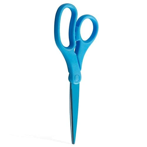 JAM PAPER Multi-Purpose Precision Scissors - 8 Inch - Blue - Ergonomic Handle & Stainless Steel Blades - Sold Individually thumbnail 3